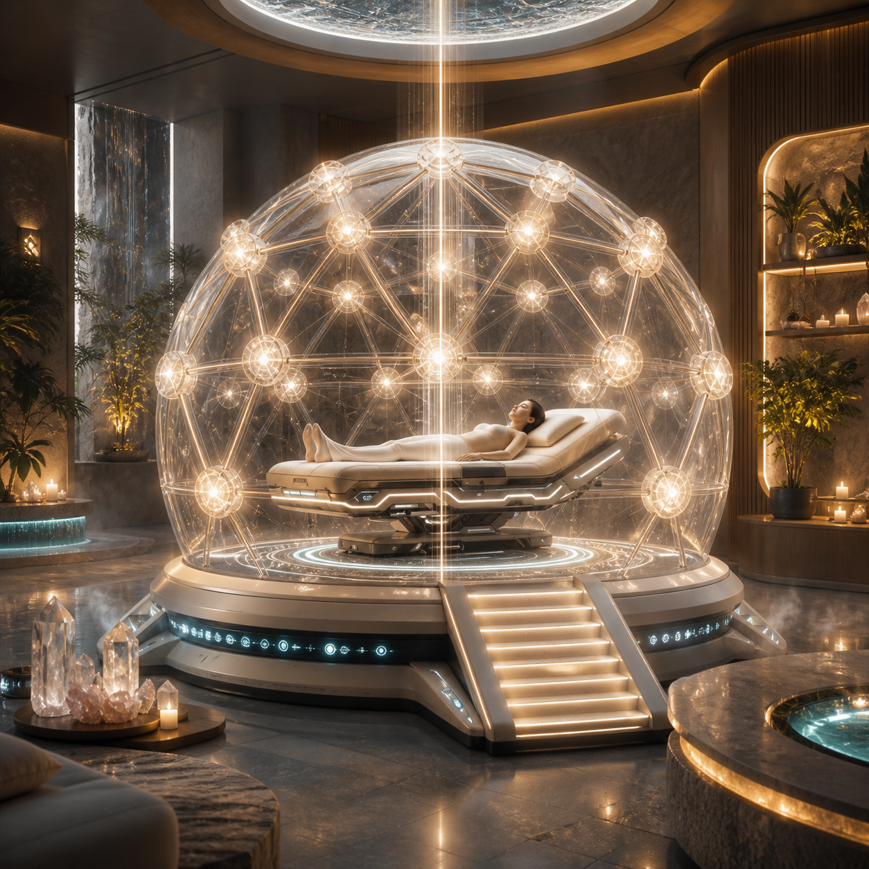 MetaCore Astral Dome sesijos valdymo panelė ir AI vedimo sąsaja